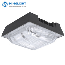 Hot selling industrial gas station 50w garage led canopy light fixtures with 5 years warranty